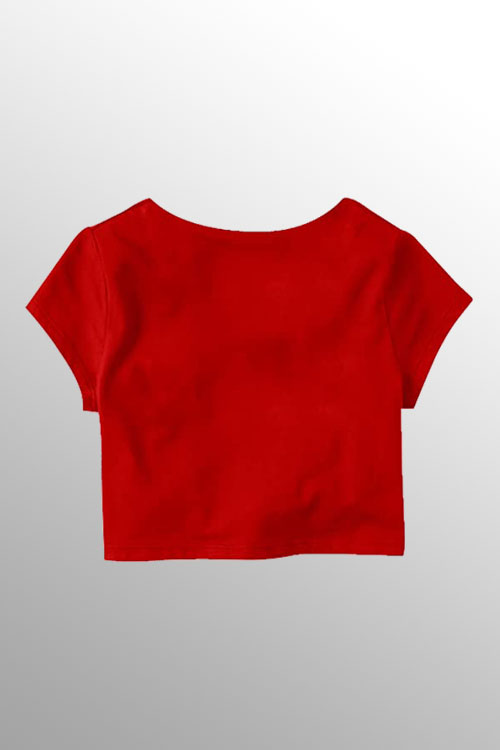 Classic comfy round-neck cropped Tee For Women